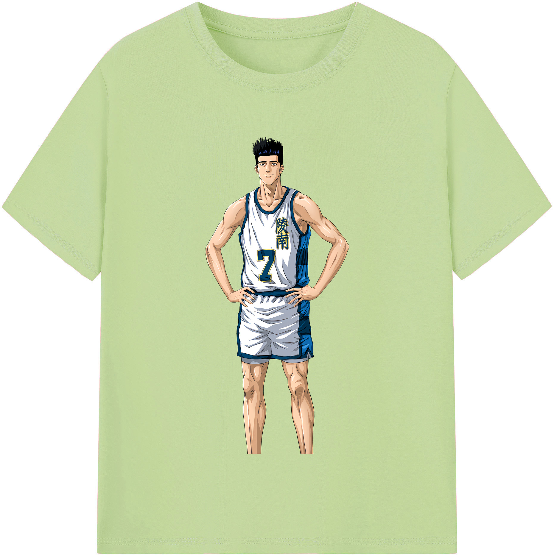 SLAM DUNK／スラムダンク 綿100％半袖Tシャツ（フロントプリント）